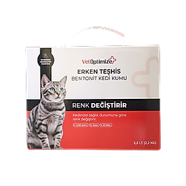 VetOptimize Bentonit Erken Teşhis Kedi Kumu 2,5 L (2,2 KG)